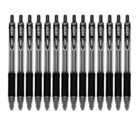 Zebra Pen Sarasa Retractable Gel Ink Rollerball Pens - Quick Drying Ink - 0.7mm Nib - Black ink - Pack of 14
