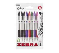 Zebra Z Grip Ballpoint Pen Assorted Pack of 8, none