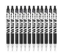 Zebra Pen Z-Grip Animal Retractable Ballpoint Pen, Medium Point, 1.0mm, Black Ink, Zebra Print Barrel, 1-Pack, 16801