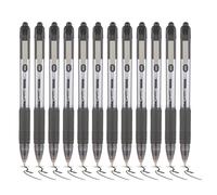 Zebra Pen Z Grip Black Pens Ballpoint, Smooth Writing Ballpoint Pens with Pocket Clip, Retractable Black Ink Ballpoint Pens, Reliable Black Biro Pens Multipack for Everyday Use - Medium Point, 12pk