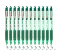 Zebra Pen Z Grip Green Pens Ballpoint, Smooth & Comfortable Ballpoint Pens with Pocket Clip, Retractable Ballpoint Pens with Green Ink, Reliable Biro Pens Multipack for Everyday Use - Med Point, 12pk