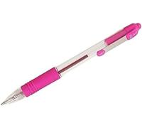 Zebra Pen Z Grip Pink Pens Ballpoint, Smooth & Comfortable Pens with Pocket Clip, Retractable Ballpoint Pens with Pink Ink, Reliable Biro Pens Multipack for Everyday Use - Medium Point, 12pk