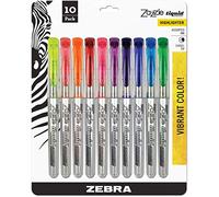 Zebra Pen Zazzle Liquid Chisel Tip Highlighter, Multi-Colour, 19.05 x 15.24 x 1.98 cm