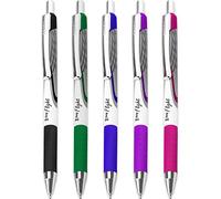 Zebra Pen Zebra Classic Z-Grip Flight Ballpoint Pens - 1.2mm - Black, Blue, Green, Violet & Pink - Pack of 5