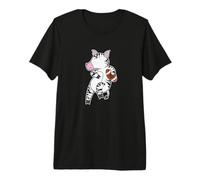 Zebra Plays American Football Premium T-Shirt