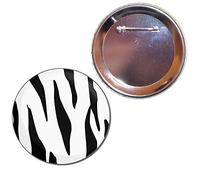Zebra Print - 55mm Button Badge