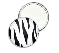 Zebra Print - 55mm Round Compact Mirror