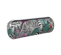 Zebra Print Adults Pencil Case Stylish Pen Pouch Stationery Organizer Everyday Travel Versatile