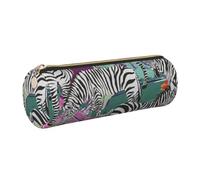 Zebra Print Adults Pencil Case Stylish Pen Pouch Stationery Organizer Everyday Travel Versatile
