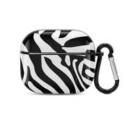 Zebra Print Bluetooth Headset Cover Hard Shell Earbuds Case Protective Cover Compatible with Airpods 3