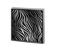 Zebra Print Brooch Pins Lapel Pins for Men Women Badge Button Cover Decorative Jewelry Charms for Hats Bags Backpacks Suits Shirts Scarves Clothing Accessories Banquet Wedding Gift