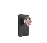 Zebra Print Brown Chocolate|Aesthetic Vintage Animal Pattern PopSockets PopWallet for MagSafe