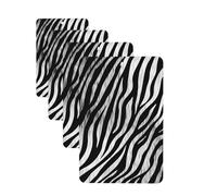 Zebra Print Car Air Freshener Cards for Women Men 4 Pack Cute Car Accessories Long Lasting Scent Car Diffuser Hanging Auto Aromatherapy Tablets Car Fresheners Gifts