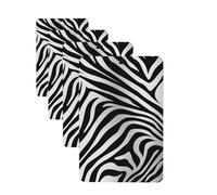 Zebra Print Car Air Freshener Cards Set of 4 Pieces Long Lasting Hanging Scented Cards Auto Aromatherapy Tablets Personalized Car Fresheners Gifts for Men Women - Lavender Scent