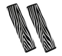 Zebra Print Car Seat Belt Cover Soft Comfortable Shoulder Seatbelt Pads Cover Seat Belt Pad for Suitable for Car Interior Accessorie