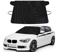 Zebra Print Car Windshield Sun Shade, Oxford Winter Windshield Cover For Snow Ice Uv Secure For All-Season