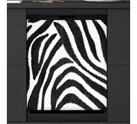 Zebra Print Dishwasher Magnetic Cover Kitchen Decor Animal Zebra Front Dishwasher Refrigerator Magnetic Cover Sticker Appliance Decorative Cover 23 x 26 Inches