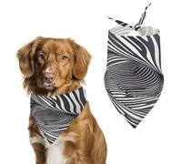 Zebra Print Dog Bandana Adjustable Pet Scarf Soft Washable Polyester Triangle Bib Lightweight Breathable Pet Bib for Dogs Cats Puppies Suitable for Holiday Birthday