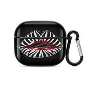 Zebra Print Lips Bluetooth Headset Cover Hard Shell Earbuds Case Protective Cover Compatible with Airpods 3
