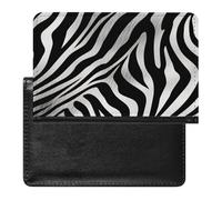 Zebra Print Passport Holder Cover Passport Cover Protector Essentials with Credit Card Slots Slim Travel Wallet Covers Documents Organizer Protector for Man&Women