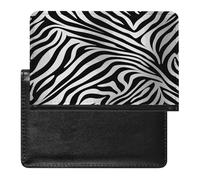 Zebra Print Passport Holder Vaccine Card Holder Travel Document Organizer Credit Card Organizer for Women/Men