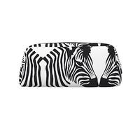 Zebra Print Pencil Bag Multi-Purpose Storage for School, Office, and Travel