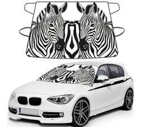 Zebra Print Print Car Windshield Snow Cover, Windshield Cover For Ice And Snow Automotive Accessories