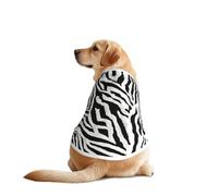 Zebra Print Print Dog Vest, Soft Breathable Pet Shirt Clothes Sleeveless Fashion Apparel For Medium Large Breeds
