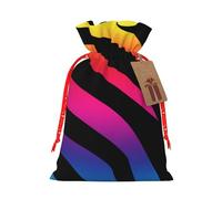 Zebra Print Print Drawstring Bags Burlap Gifts Bag With Drawstring Gift Bags For Wedding/Party/Festival/Storage