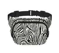 Zebra Print print Fashion Waist Packs Crossbody Belt Bag Fanny Pack for Women Crossbody for Traveling Running, Black, One Size