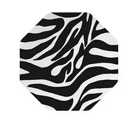 Zebra Print Print Leather Coasters Set Ideal For Homes, Restaurants, Kitchens, And Offices