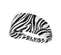 Zebra Print Print Sports Headbands For Men Women, Moisture Wicking Sweat Band Elastic Wide Hair Bands,For Running, Cycling,Gym Exercise