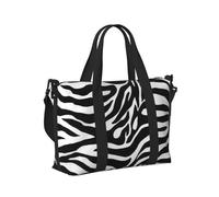 Zebra Print Print Travel Duffle Bag,Handheld Shoulder Weekender Overnight Bag for Travel,Gym,Yoga
