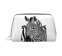 Zebra Print Print Women Makeup Bag Cosmetic Travel Vanity Pouch Toiletry Everyday Essential Organizer