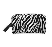 Zebra Print Printed Makeup Bag Travel Portable Cosmetic Bag Large Capacity Makeup Case Toiletry Handbag Organiser for Women