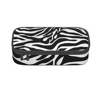 Zebra Print Printed Pencil Case Cute High Capacity Pen Pencil Pouch Bag with Zipper - Versatile and Durable for School, Office, and Travel