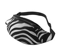 Zebra-Print Printed Personalized Waist Bag, Lightweight and Versatile Crossbody Bag for Everyday and Outdoor Adventures