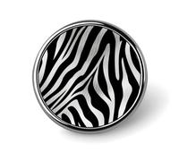 Zebra Print Round Lapel Pins for Men Women Metal Button Pin Fashion Personalized Brooch Pins for Men Suits Cute Brooch Badge for Backpack Clothing Hat Bag Decoration