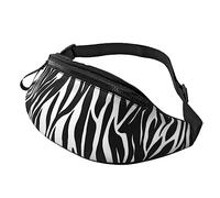 Zebra Print Sport Waist Bag Travel Bumbags with Zipper and Earphone Hole, Running Fanny Pack Waist Pack with Adjustable Belt for Men Women