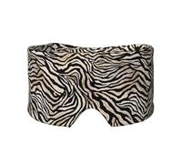 Zebra Print Striped Abstract Art, Full Eye Covers Light Blocking Eye Mask Sleep Eye and Ear Muffs