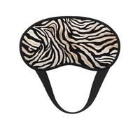 Zebra Print Striped Abstract Art, Full Eye Covers Light Blocking Eye Masks Blackout Sleep Eye Muffs