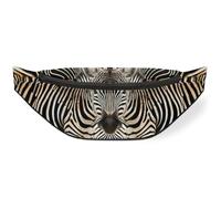 Zebra Print Stripes Waist Bag Pack for Women Men Kids Girls Boys Fanny Pack Bumbags Pouch Purses Belt Bag for Travel Sport Running