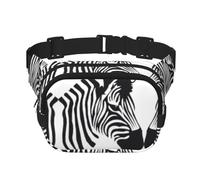 Zebra Print Stylish and Practical Waist Bag,Adjustable,Perfect for Travel,and Outdoor Activities