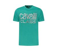 Zebra Print Tee for Men, male, Cavalli Class, T-Shirts, Green, M, Tops M