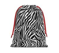Zebra Print Ultra Soft Velvet Gift Bag, Comfortable To The Touch, Reusable