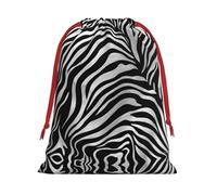 Zebra-Print Ultra Soft Velvet Gift Bag, Comfortable To The Touch, Reusable