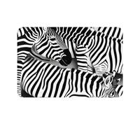 Zebra Print Ultra Thin Door Mat,Rug Perfect for Indoor Front Door,Back Door,Patio and Entryway