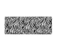 Zebra Print Washable Keyboard Mat Oversized Desk Pad for Easy Cleaning and Enhanced Workspace