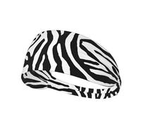 Zebra Prints Print Sports Headbands For Men Women, Moisture Wicking Sweat Band Elastic Wide Hair Bands,For Running, Cycling,Gym Exercise