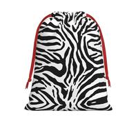 Zebra Prints Ultra Soft Velvet Gift Bag, Stylish Design, Preferred For Holidays